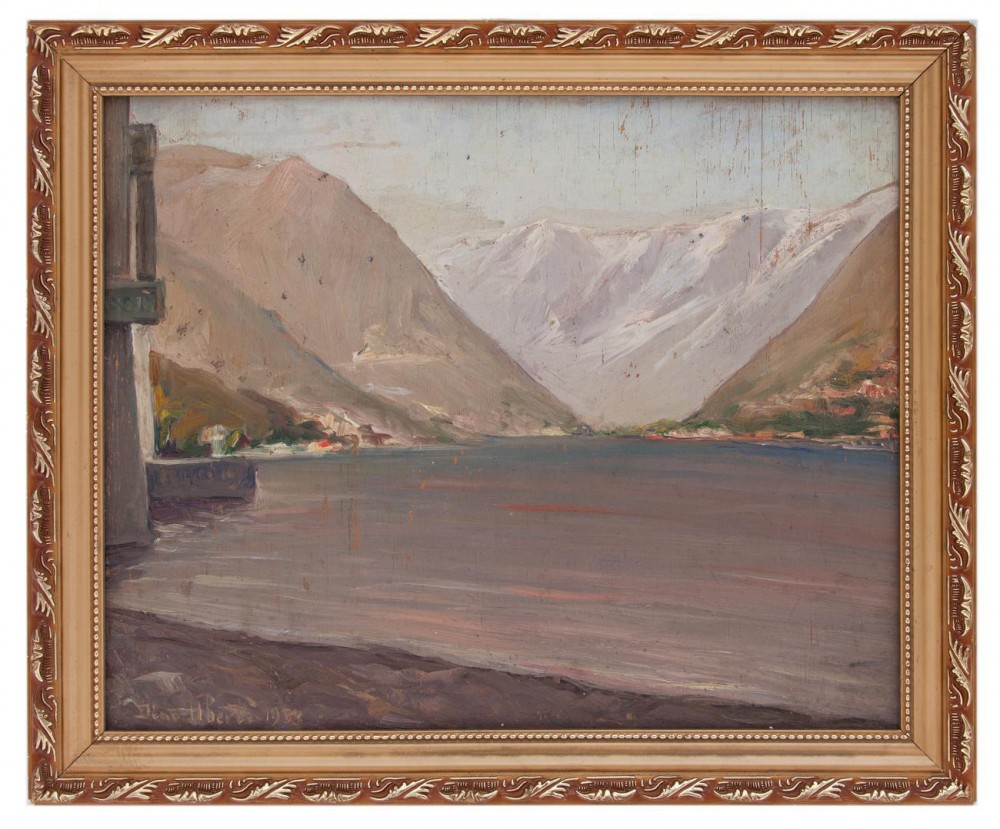 dino uberti: Paesaggio lacustre